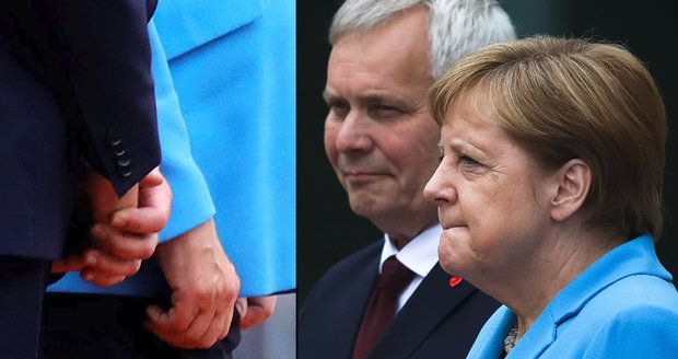 Merkelová se zase třásla! Kousala se do rtů a pevně svírala paže