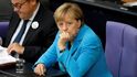 Angela Merkelová v Bundestagu