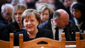 Pieta za Wolfganga Schäubleho: Německá exkancléřka Angela Merkelová (22. 1. 2024)