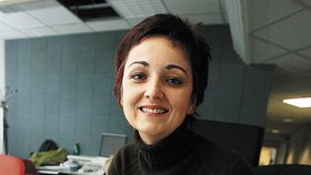 Bývalá novinářka Angelika Bazalová se stala členkou Rady ČTK. Na snímku v době, kdy působila v ČT