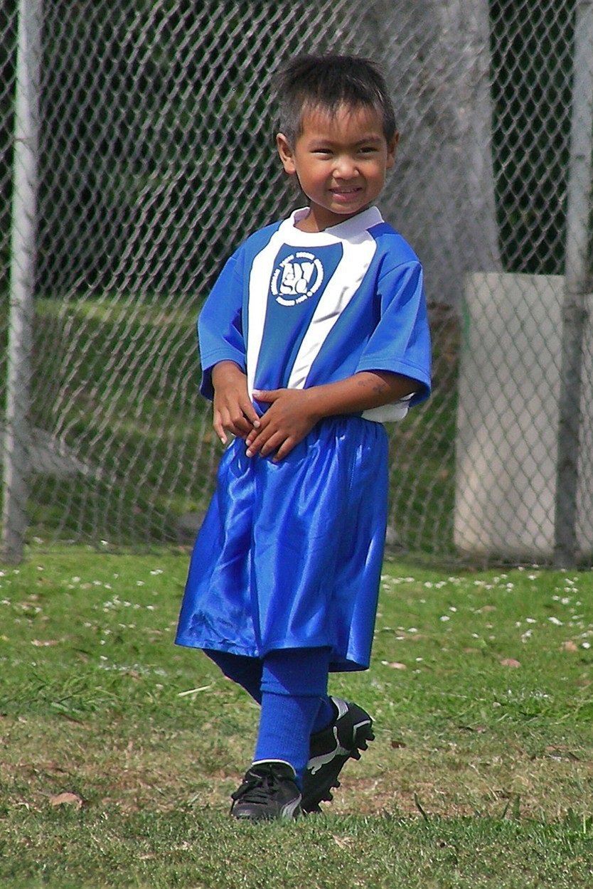 Maddox Chivan Jolie-Pitt jako dítě hrál fotbal.