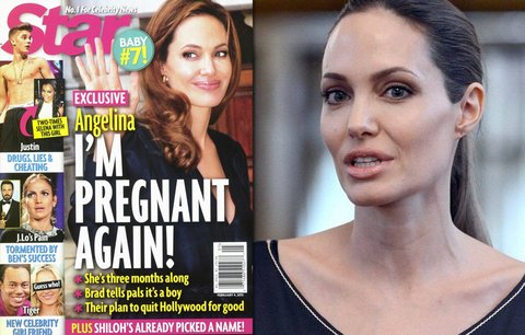 Angelina Jolie čeká miminko: Údajně je ve třetím měsíci