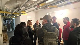 Angelina Jolie navštívila Cherson.