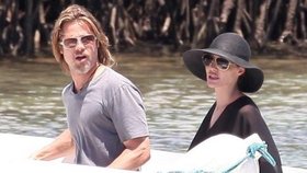 Brad Pitt razí nyní image dlouhovlasého a zarostlého drsňáka, zatímco Angelina je za elegantní dámu