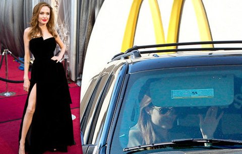 Vychrtlá Angelina v "Mekáči": Naordinovala si hamburgerovou dietu?