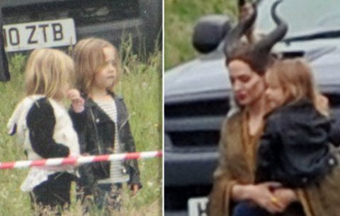 Angelina Jolie vzala dvojčata na natáčení