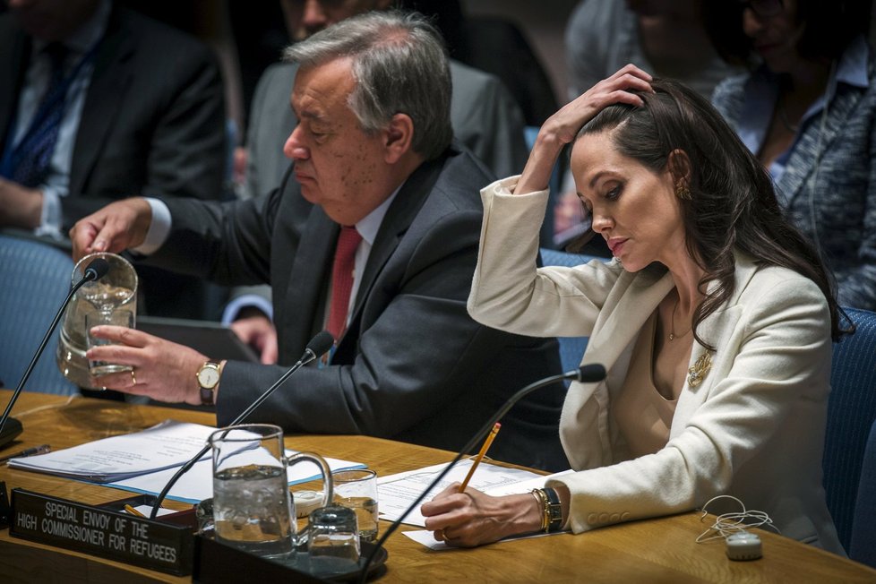 Hollywoodská hvězda Jolie členy Rady bezpečnosti vyplísnila za to, že nejsou schopni překonat své spory a ukončit válku v Sýrii.