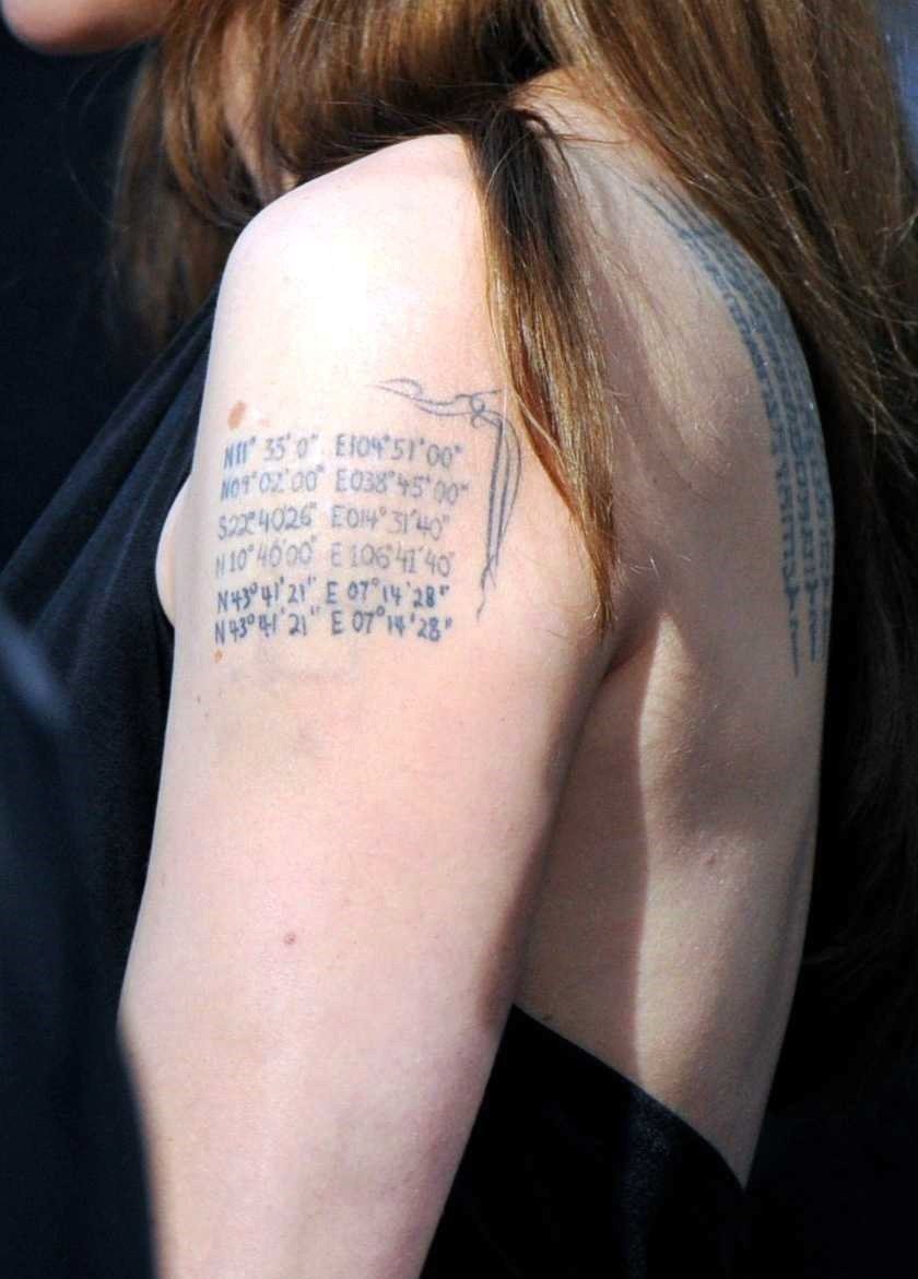 Tetování Angeliny Jolie