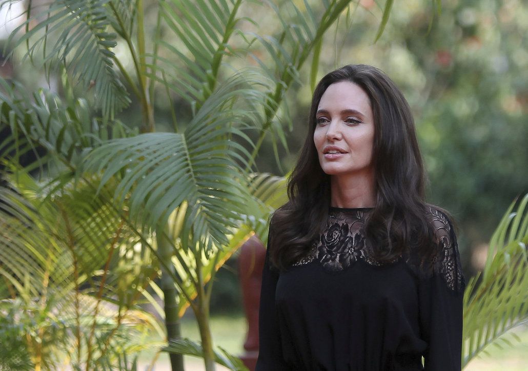 Angelina Jolie v Kambodži.