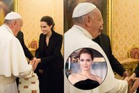 Kdo je tady větší celebrita? Angelina Jolie se setkala s papežem Františkem!