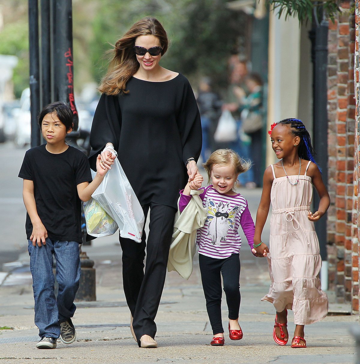 Angelina s dětmi