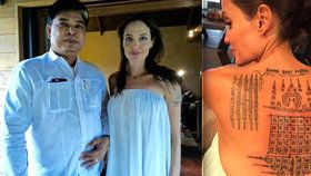 Angelinu Jolie si v Thajsku vzal do parády bývalý mnich: Záda jí potetoval buddhistickou »magií«