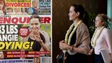 Angelina Jolie má 37 kilo a umírá, šokuje na titulní straně americký magazín! Z fotky skutečně mrazí