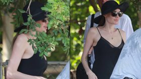 Angelina Jolie: Poprvé po amputaci prsou v tílku bez podprsenky!