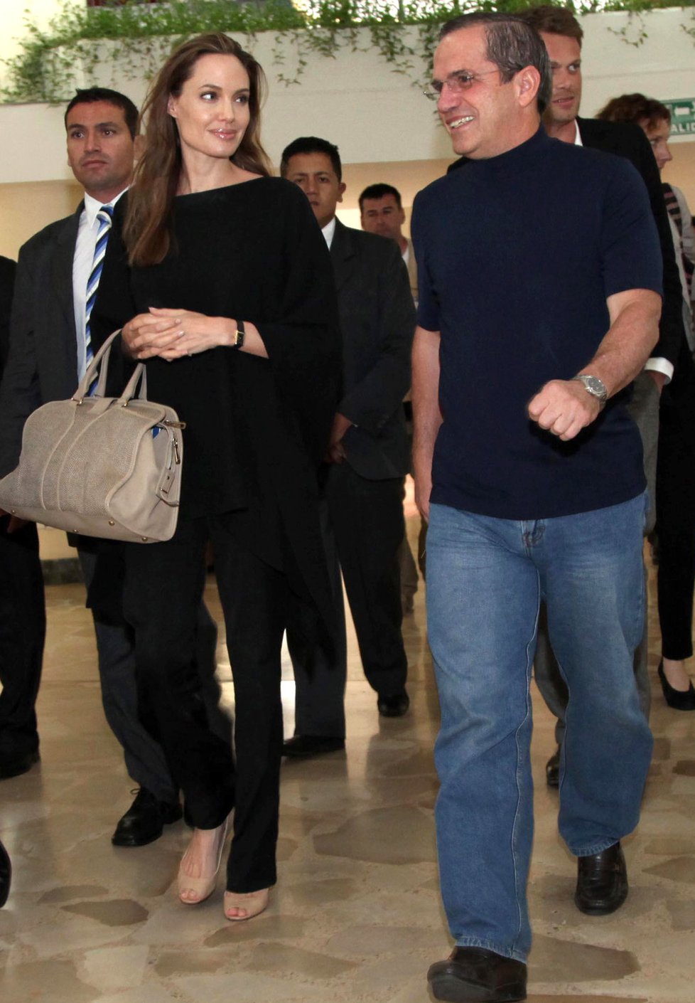 Angelina s ministrem zahraničí Ricardem Patinem