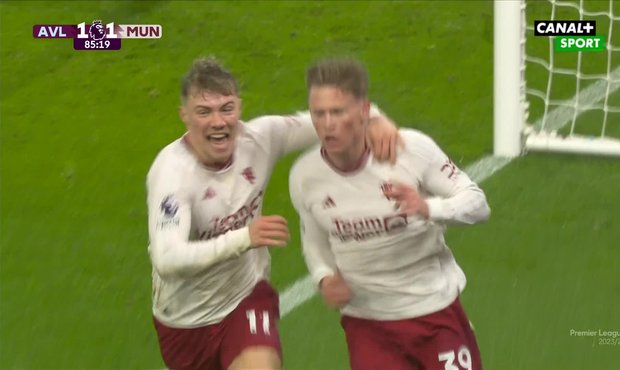 SESTŘIH: Aston Villa - Manchester United 1:2. Na konci rozhodl McTominay