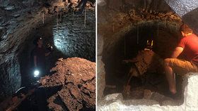 Jake Brown objevil pod svým domem v Plymouthu historický tunel.