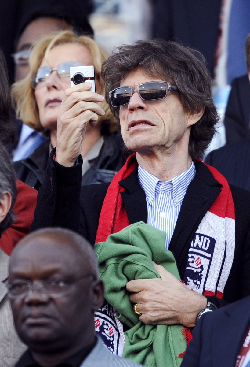 Mick Jagger, velký fanoušek Anglie, v hledišti nechyběl.
