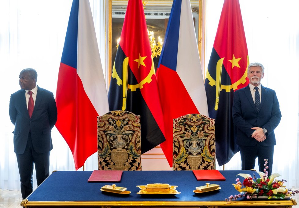 Prezident Petr Pavel se setkal s prezidentem Angoly (21. 2. 2024)