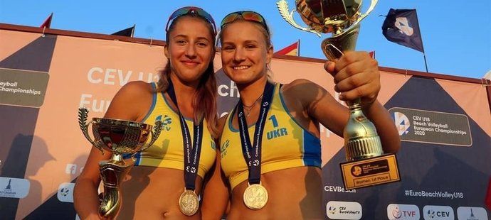 Plážové volejbalistky z Ukrajiny přicestovaly do Brna na pozvání beachvolejbalového kouče Petra Šafáře