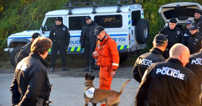 Do pátrací akce bylo i v sobotu nasazeno osm psů, které poskytla pražská Městská policie