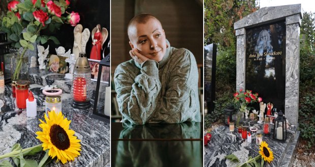 Hrob Aničky Slováčkové v den jejích nedožitých 31. narozenin