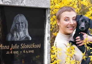 Anička Slováčková už má svůj hrob.