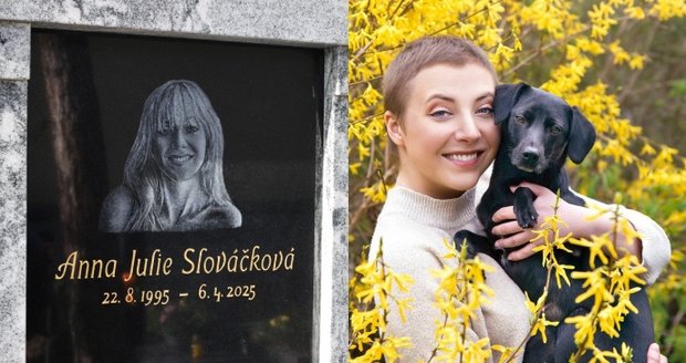 Anička Slováčková už má svůj hrob.