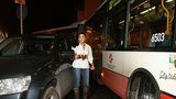 Anife zablokovala dopravu v Praze