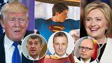 Babiš „volí“ Trumpa, Sobotka Clintonovou. U Čechů má ale šanci i Superman