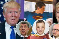 Babiš „volí“ Trumpa, Sobotka Clintonovou. U Čechů má ale šanci i Superman