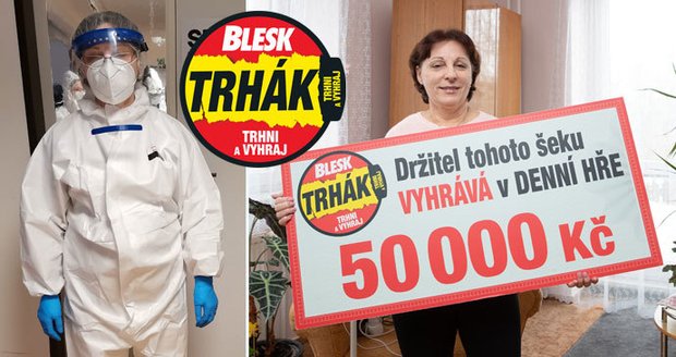 Zdravotní sestřička Anna (64) z uzavřeného Trutnova vyhrála v Trháku Blesku 50 tisíc: Plné hory a hotely, dvanáctky v ochranných oblecích, popsala situaci