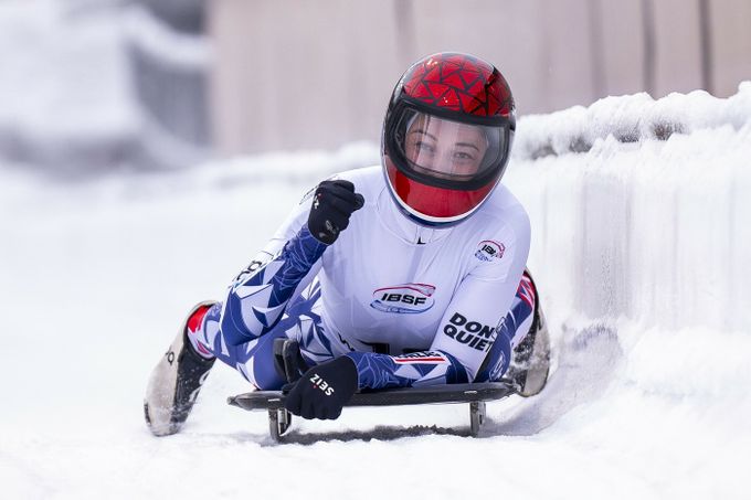 Příslib pro olympiádu? Skeletonistka Fernstädtová vybojovala v Siguldě stříbro Příslib pro olympiádu? Skeletonistka Fernstädtová vybojovala v Siguldě stříbro