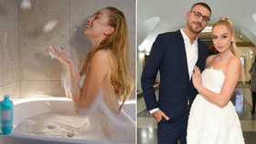 Sexy Kadeřávková provokuje ve vaně