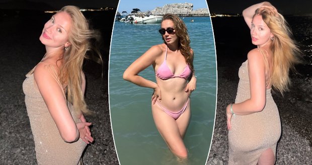 Anna Kadeřávková na sexy fotkách z Řecka