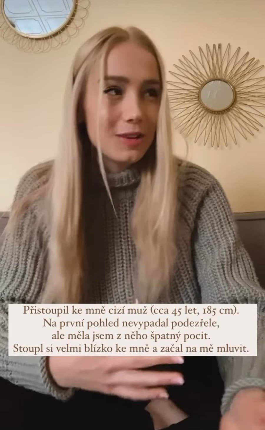 Anna Kadeřávková popsala svou zkušenost s obtěžováním.