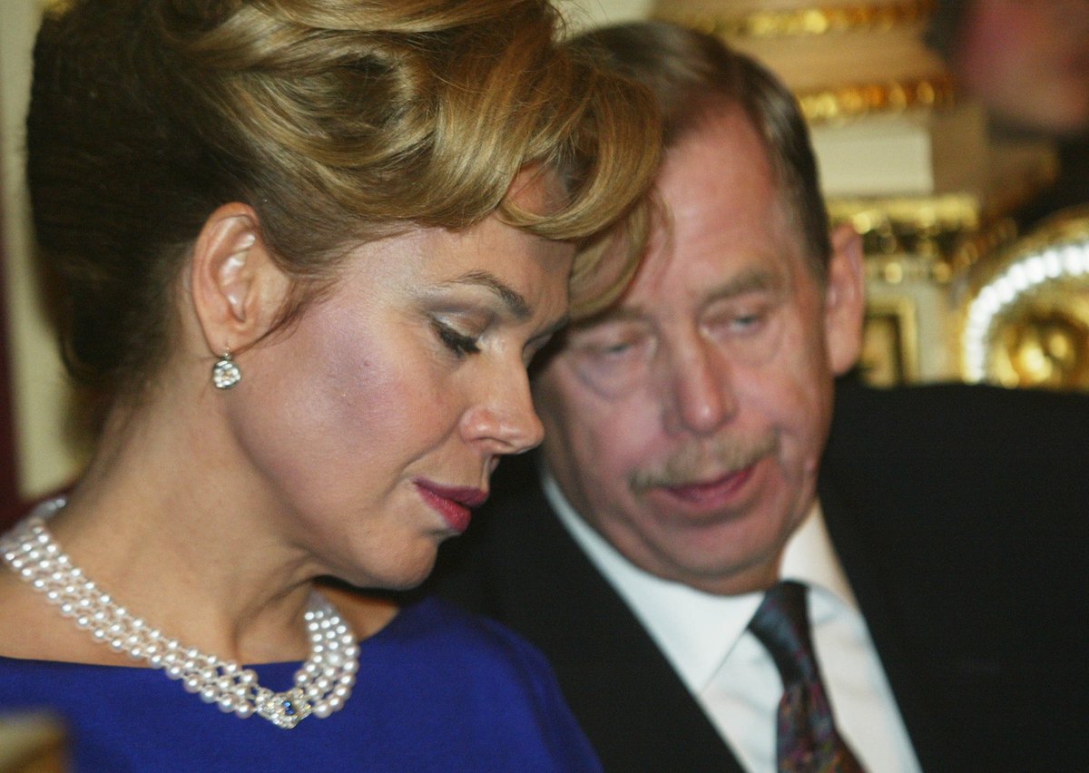 Václav Havel s Dagmar Havlovou.