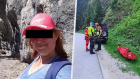 Slovenská turistka Anna (†38) zemřela před zraky vlastních dětí po pádu v Malé Fatře.