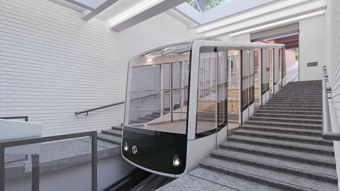 Kabiny petřínské lanovky dostanou novou podobu podle návrhu Anny Marešové, která je také autorkou podoby nové pražské tramvaje.