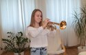 Anna Palmeová (13 let, Pardubice) se věnuje se hře na trubku. Už v osmi letech se jí troubit na trumpetu vážně líbilo