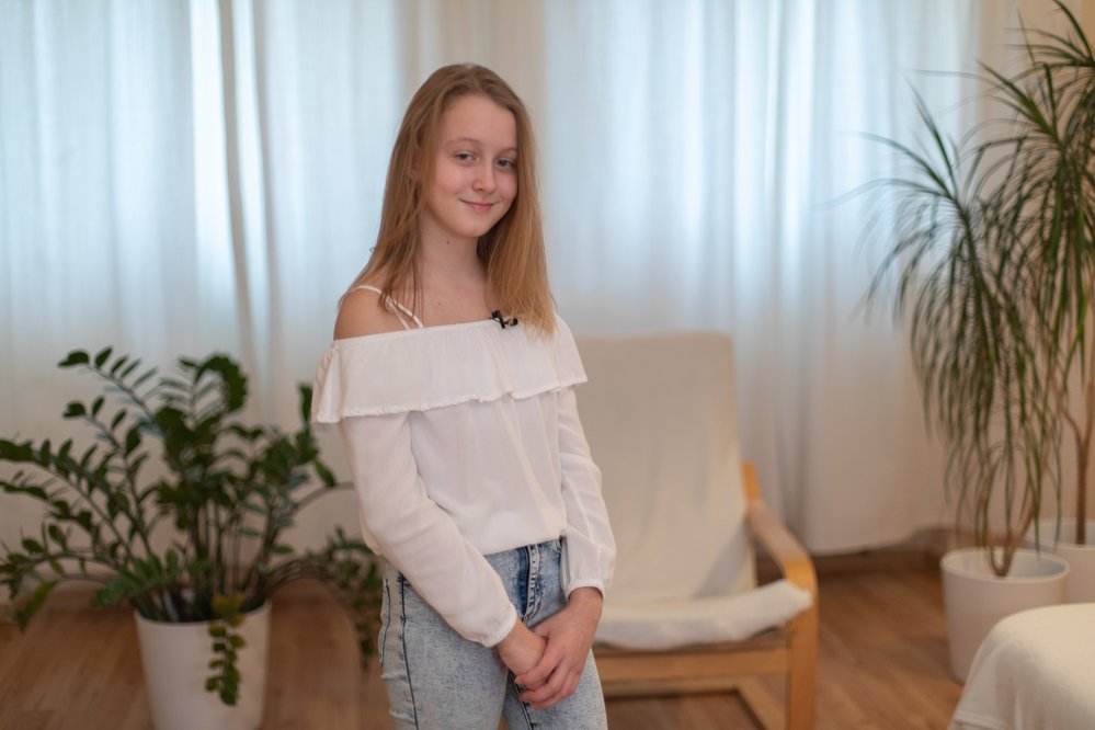 Anna Palmeová (13 let, Pardubice) se věnuje se hře na trubku. Už v osmi letech se jí troubit na trumpetu vážně líbilo