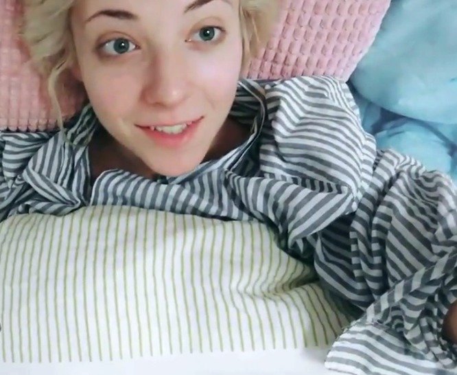 Anna Slováčková si lebedila v posteli