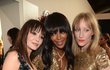 Zesnulá modelka a hvězda společenského života Annabelle Neilson s Naomi Campbell  a Jade Parfitt