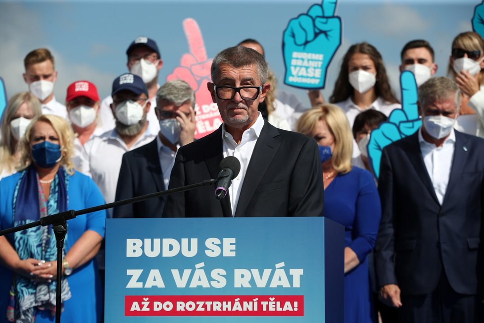 Hnutí ANO zahájilo ostrou v Ústí nad Labem ostrou fázi kampaně. Babiš se chce rvát do roztrhání těla. (2. 9. 2021)