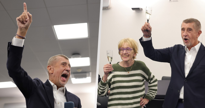 Babiš to ve volebním štábu ANO rozjel.
