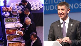 Celorepublikový sněm ANO: Po úvodních proslovech následoval raut. A poté Andrej Babiš hladce obhájil post předsedy