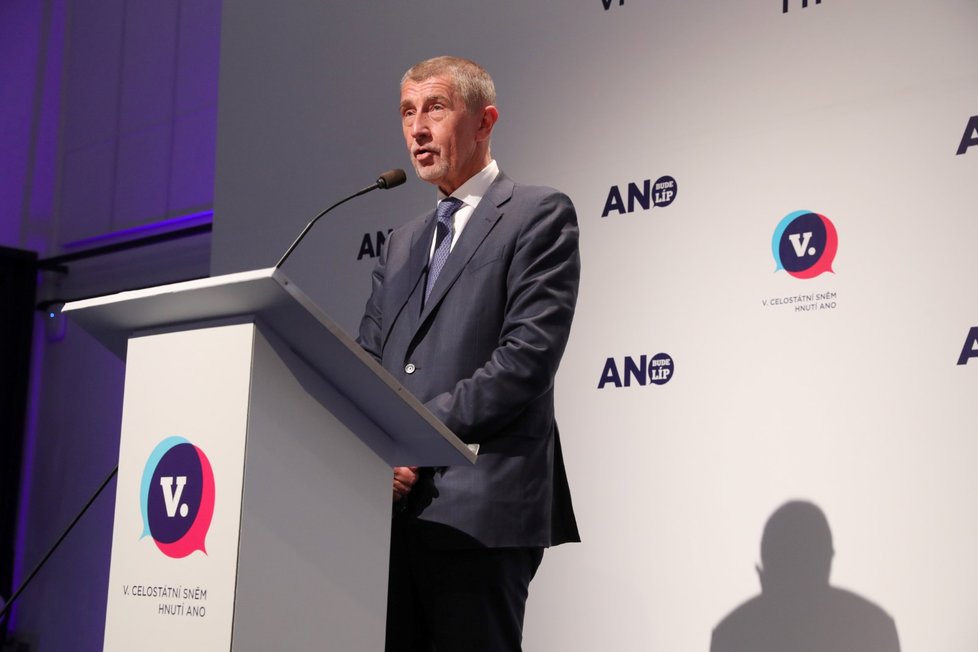 Andrej Babiš se stal předsedou hnutí ANO na další dva roky (17. 2. 2019)