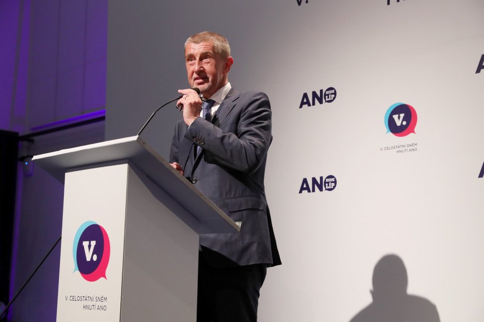 Andrej Babiš se stal předsedou hnutí ANO na další dva roky (17. 2. 2019)