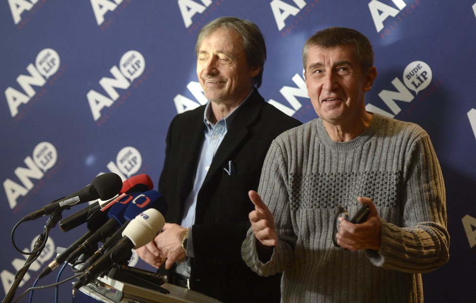 Andrej Babiš s Martinem Stropnickým