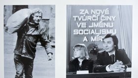 Charta 77 vs. Anticharta: Na jedné straně Václav Havel, na druhétváře Anticharty Eva Pilarová a Karel Gott
